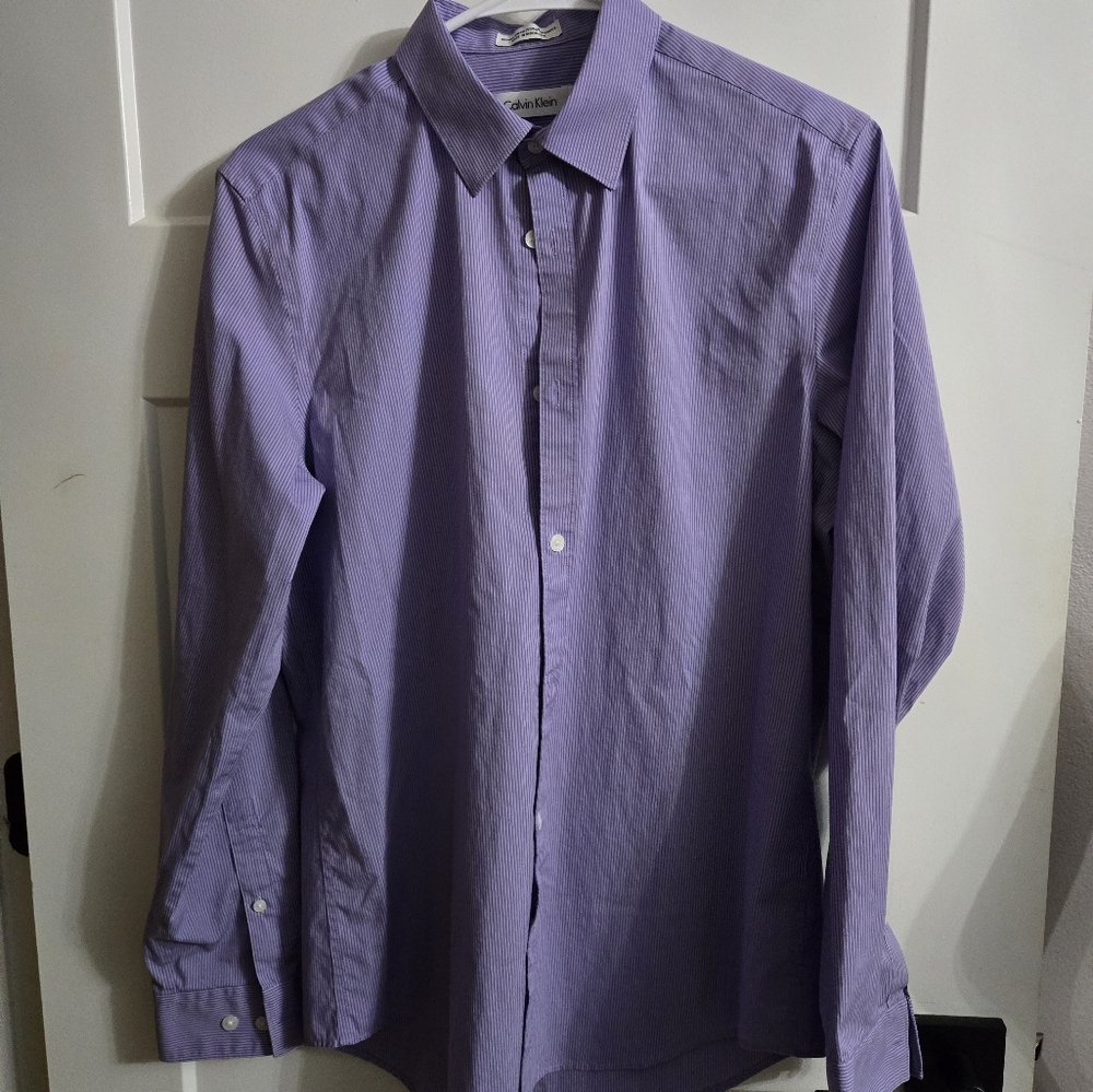 Calvin Klein Purple Dress Shirt